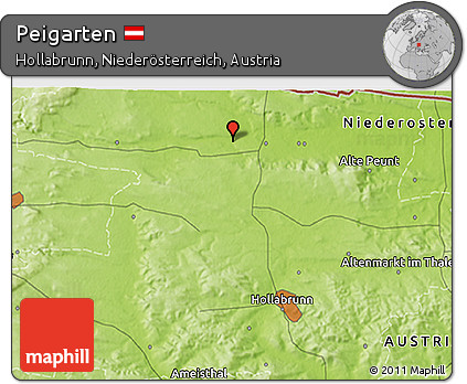 Physical 3D Map of Peigarten
