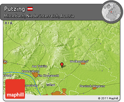 Physical 3D Map of Putzing
