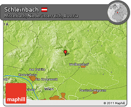 Physical 3D Map of Schleinbach