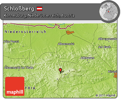 Physical 3D Map of Schloßberg