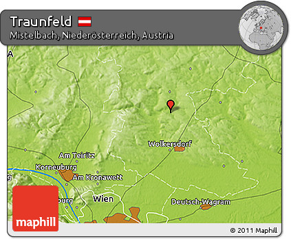 Physical 3D Map of Traunfeld