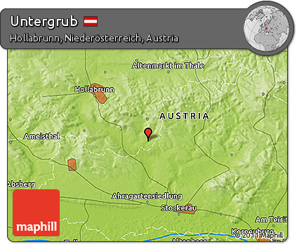 Physical 3D Map of Untergrub