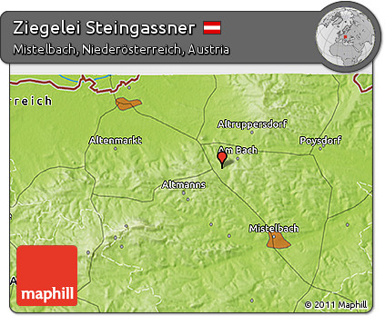 Physical 3D Map of Ziegelei Steingassner