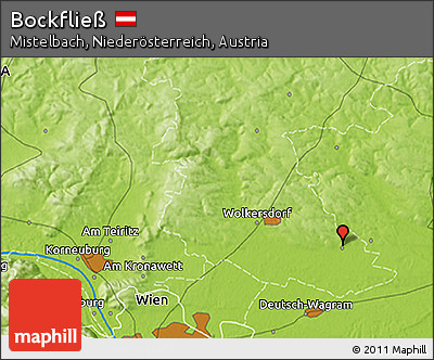 Physical 3D Map of Bockfließ