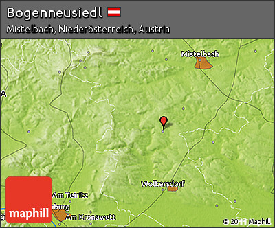 Physical 3D Map of Bogenneusiedl