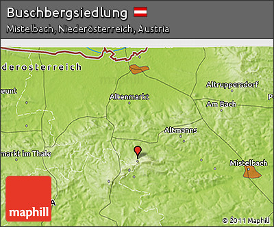 Physical 3D Map of Buschbergsiedlung