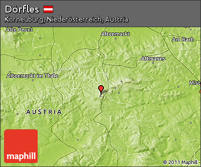 Physical 3D Map of Dörfles