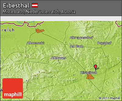 Physical 3D Map of Eibesthal