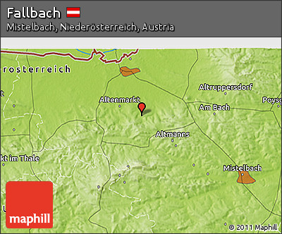 Physical 3D Map of Fallbach