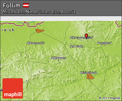 Physical 3D Map of Föllim
