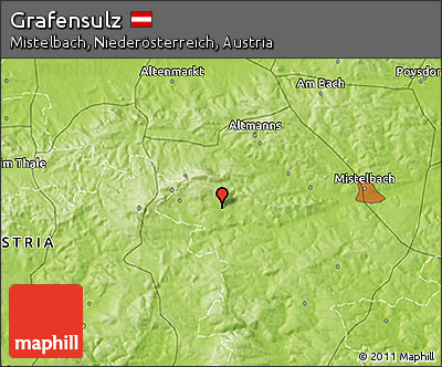Physical 3D Map of Grafensulz