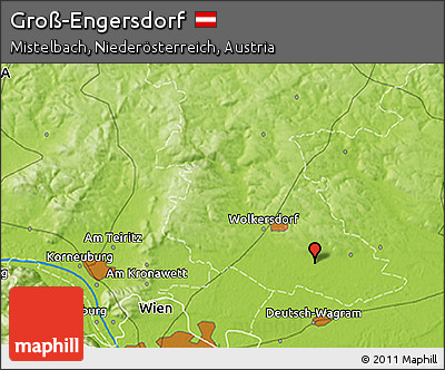 Physical 3D Map of Groß-Engersdorf