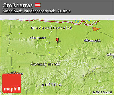 Physical 3D Map of Großharras