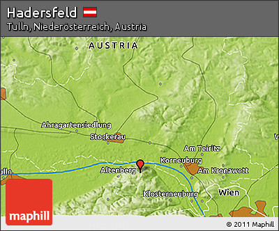 Physical 3D Map of Hadersfeld