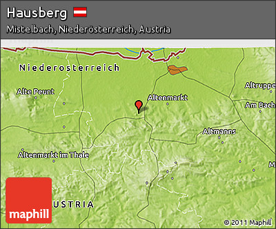 Physical 3D Map of Hausberg