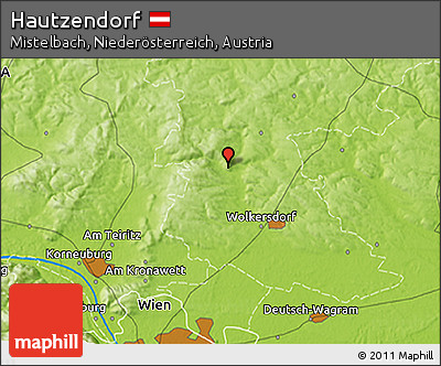 Physical 3D Map of Hautzendorf