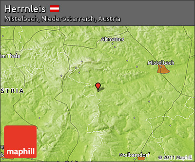 Physical 3D Map of Herrnleis