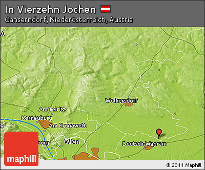 Physical 3D Map of In Vierzehn Jochen