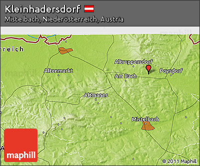 Physical 3D Map of Kleinhadersdorf