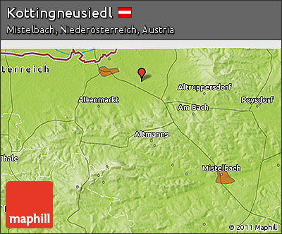 Physical 3D Map of Kottingneusiedl