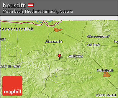 Physical 3D Map of Neustift
