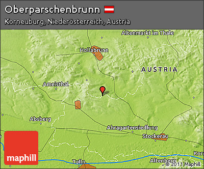 Physical 3D Map of Oberparschenbrunn