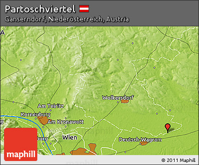 Physical 3D Map of Partoschviertel
