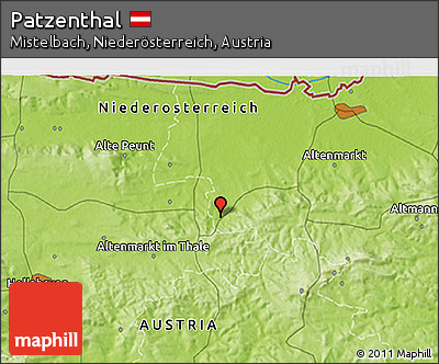 Physical 3D Map of Patzenthal