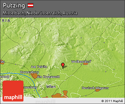 Physical 3D Map of Putzing