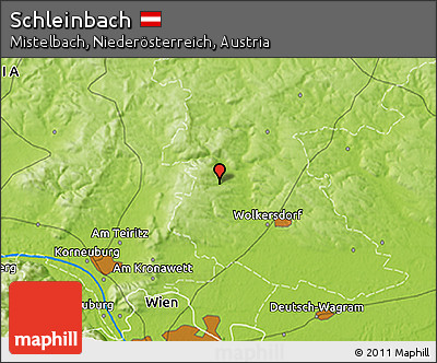 Physical 3D Map of Schleinbach