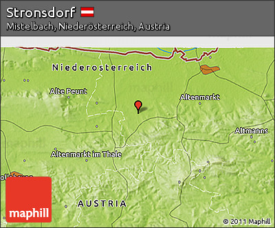 Physical 3D Map of Stronsdorf