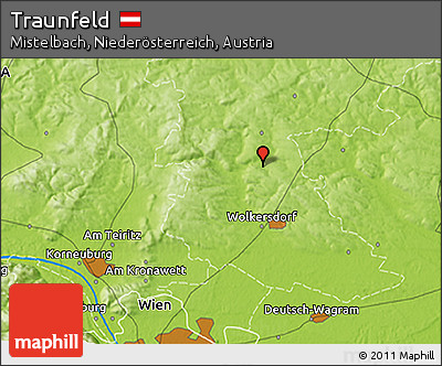Physical 3D Map of Traunfeld