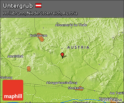 Physical 3D Map of Untergrub