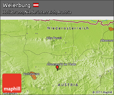 Physical 3D Map of Weierburg