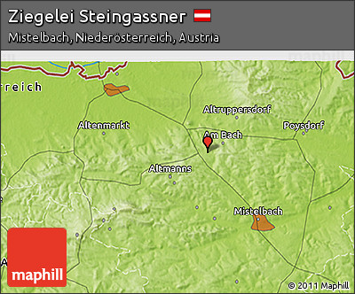 Physical 3D Map of Ziegelei Steingassner