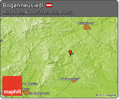 Physical 3D Map of Bogenneusiedl