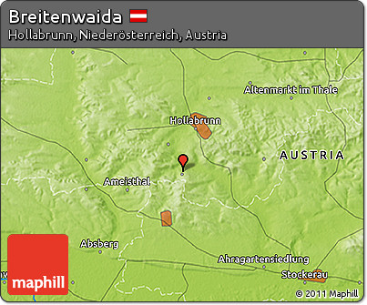 Physical 3D Map of Breitenwaida