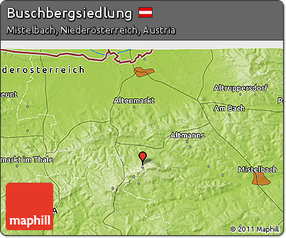 Physical 3D Map of Buschbergsiedlung