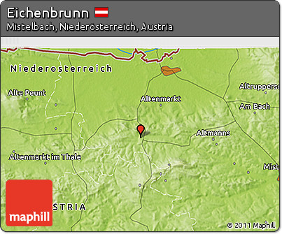 Physical 3D Map of Eichenbrunn