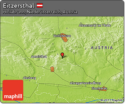 Physical 3D Map of Eitzersthal