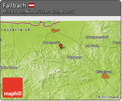 Physical 3D Map of Fallbach