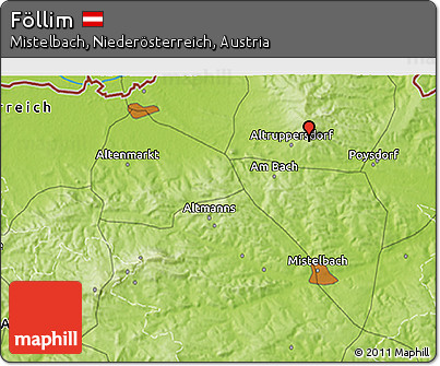 Physical 3D Map of Föllim