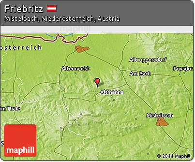Physical 3D Map of Friebritz