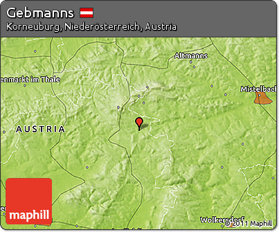 Physical 3D Map of Gebmanns