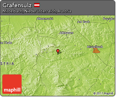 Physical 3D Map of Grafensulz