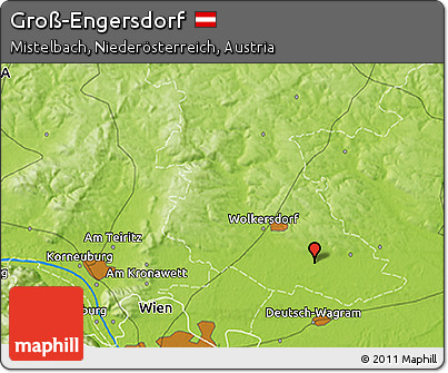 Physical 3D Map of Groß-Engersdorf