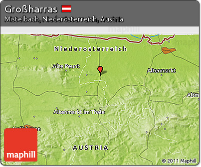 Physical 3D Map of Großharras