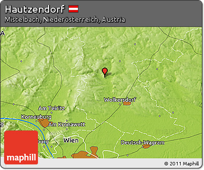 Physical 3D Map of Hautzendorf
