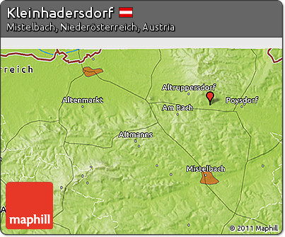 Physical 3D Map of Kleinhadersdorf