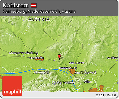 Physical 3D Map of Kohlstatt